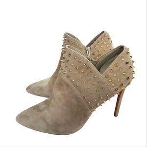 Sam Edelman Wally Tan Suede Studded Bootie Size 8